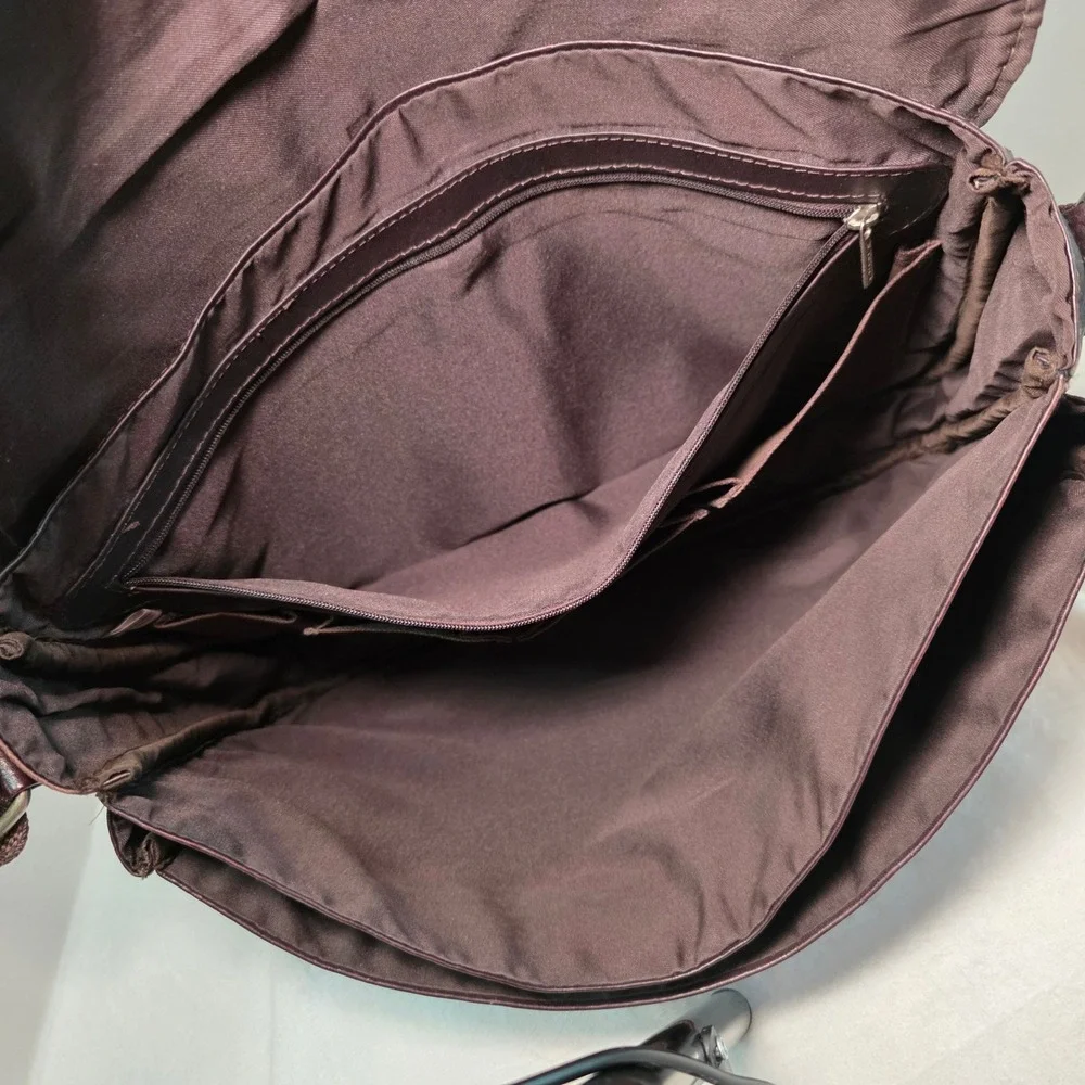 Piel Leather Messenger Bag Dark Brown Crossbody Flap Laptop Bag Made in Colombia